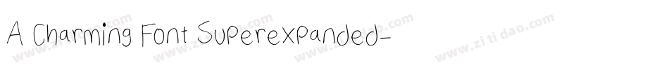 A Charming Font Superexpanded字体转换